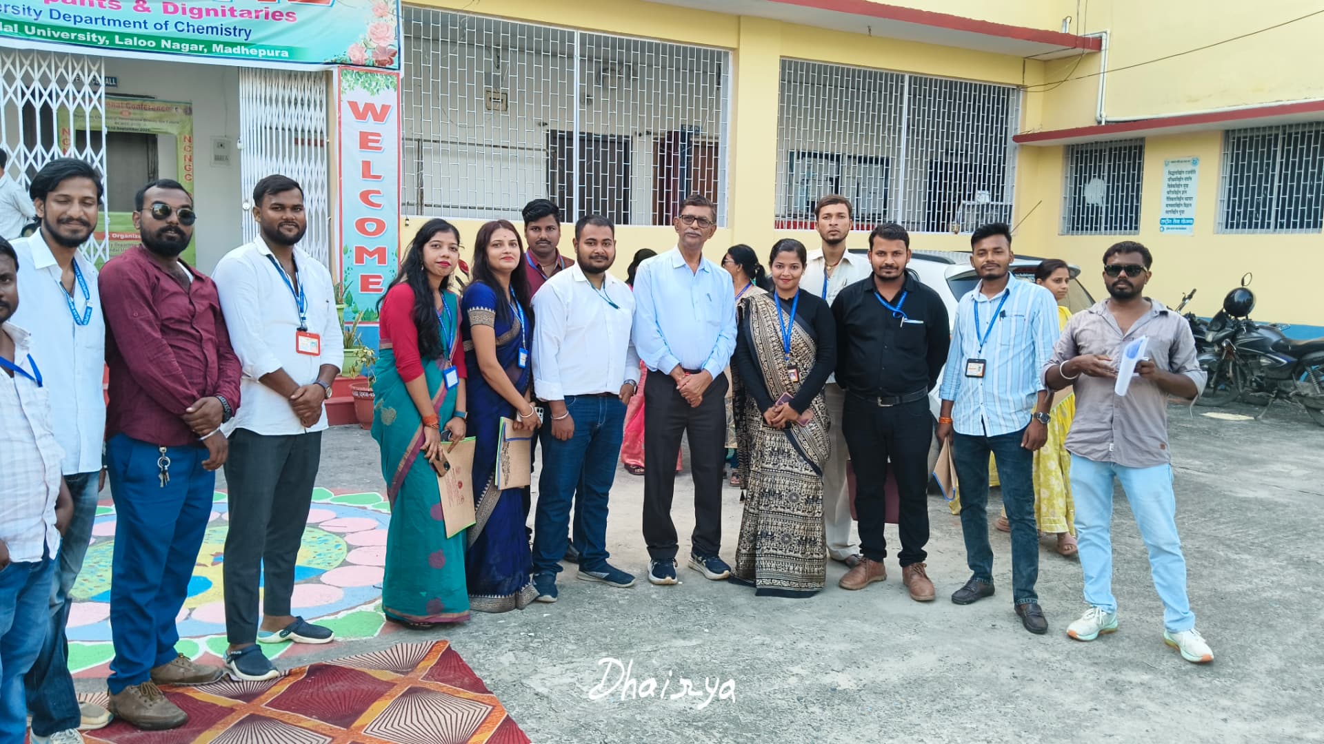 Delegates at the colourful rangoli welcome of NCNGC-2026