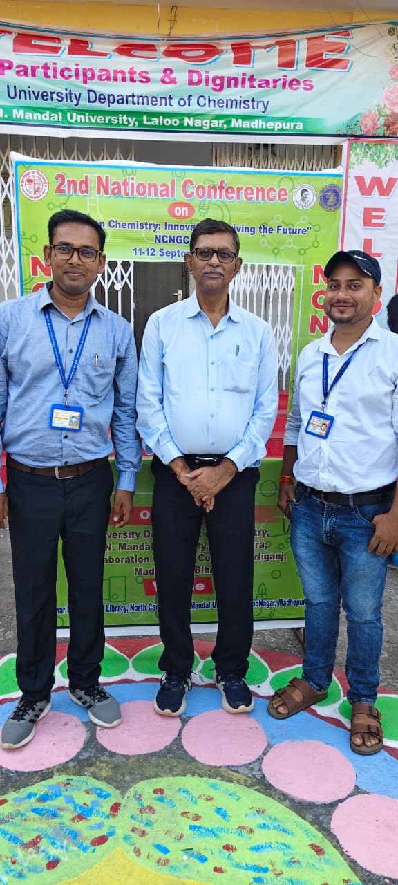 Guests in front of the NCNGC-2026 conference banners